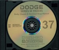 1937 DODGE SERIES M TRUCK Body, Chassis & Electrical Service Manual