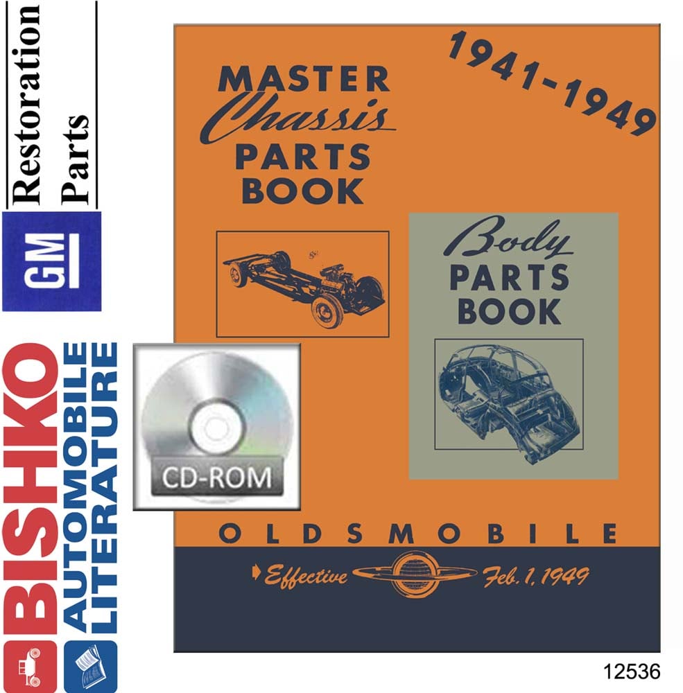 1941-1949 OLDSMOBILE Body & Chassis, Text & Illustration Parts Book