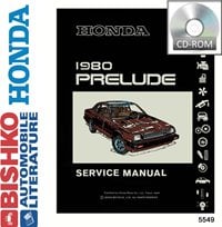 1980 HONDA PRELUDE Body, Chassis & Electrical Service Manual